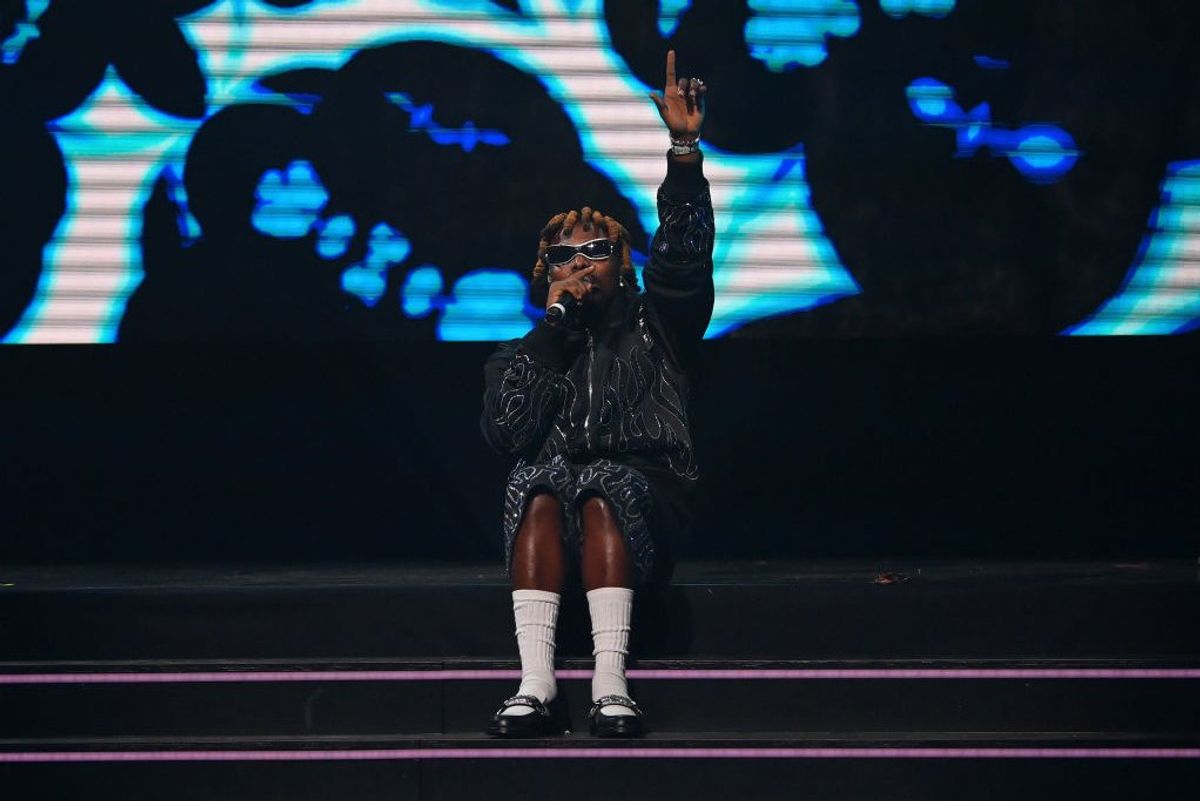 Recording artist Asake performs onstage during The 16th Headies Awards at Cobb Energy Performing Arts Centre on September 03, 2023 in Atlanta, Georgia.