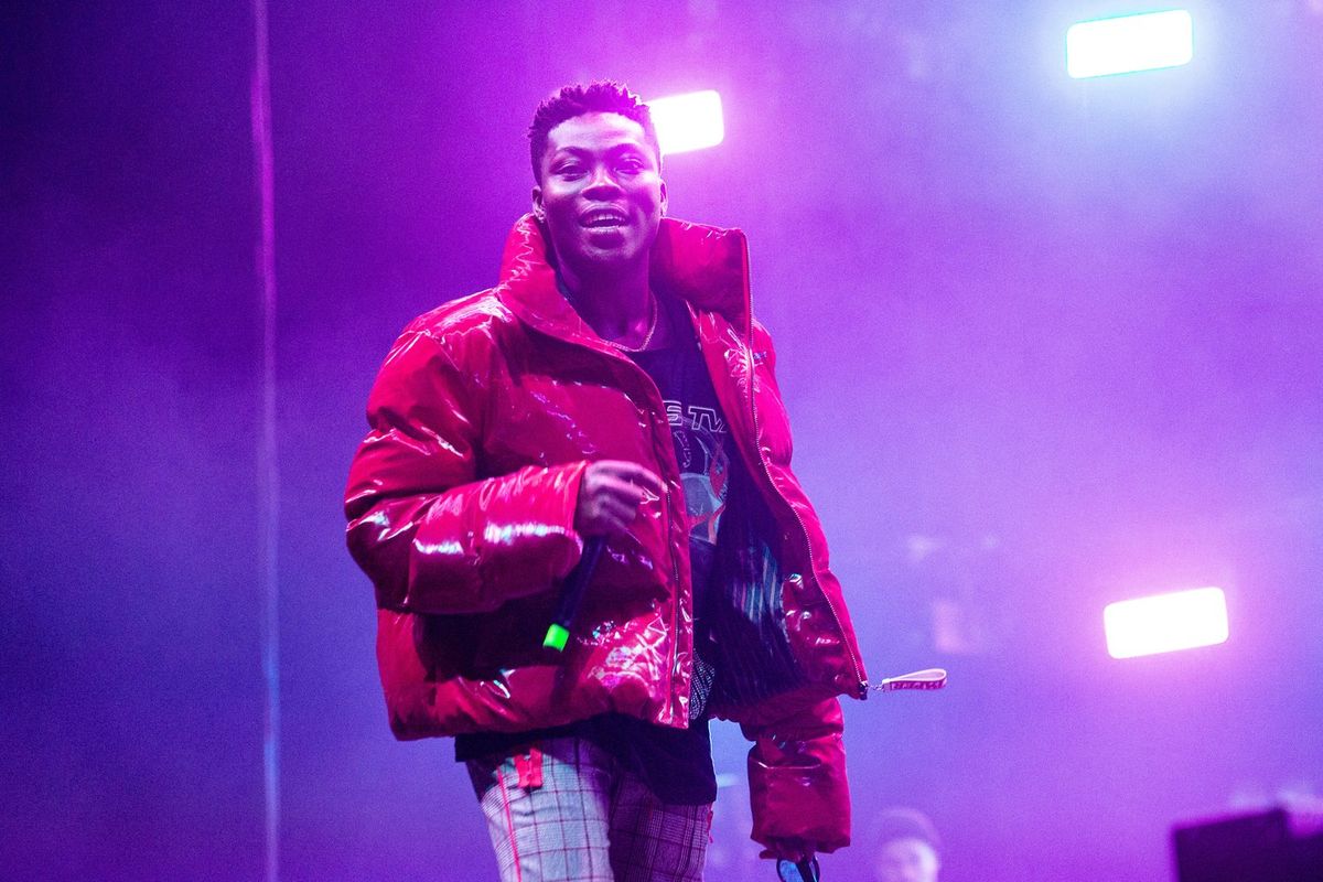 Reekado Banks performs on stage at The O2 Arena on October 19, 2019 in London, England. 