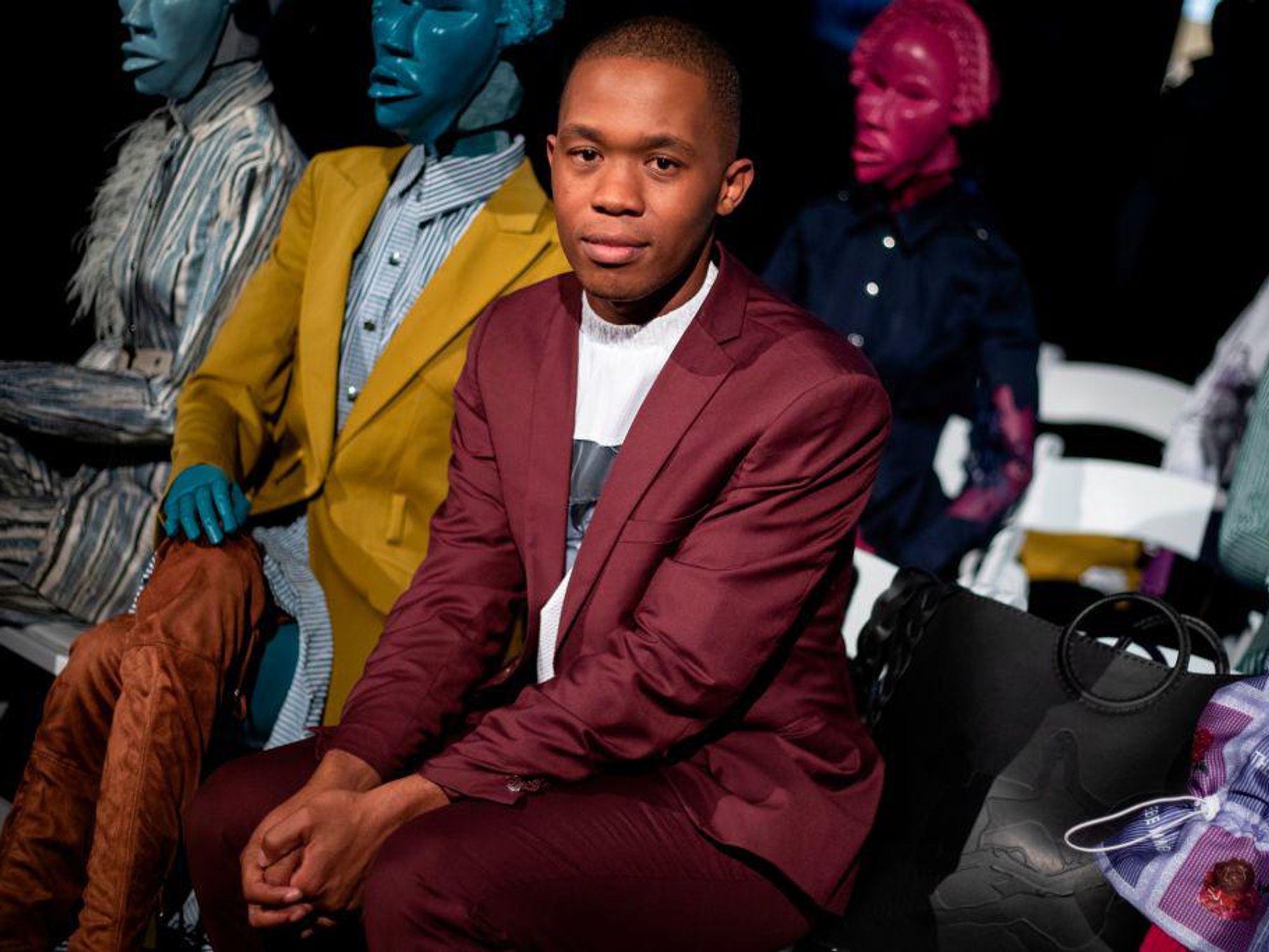 South African designer Thebe Magugu in Paris on February, 2020. Magugu is the first African designer to win the LVMH 2019 award at the age of 26.