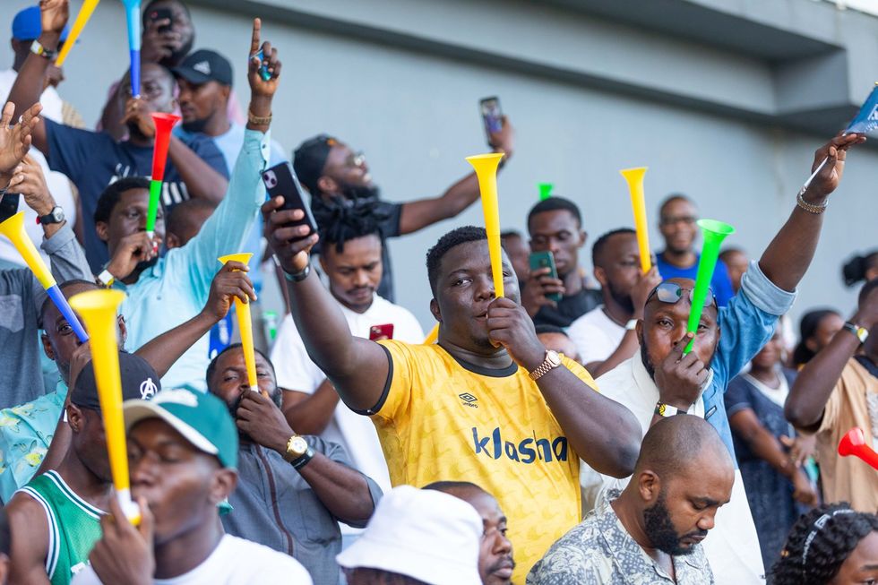 Supporters at a Sporting Lagos game in Lagos.