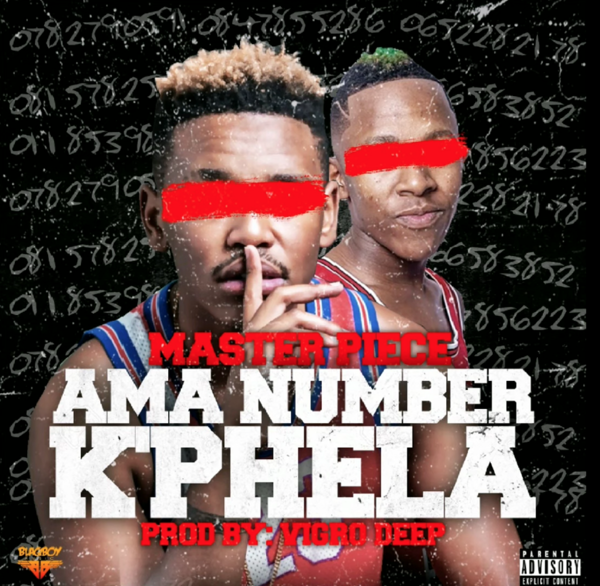 The cover art for Vigro Deep and Masterpiece's latest single 'Amanumber K'phela.'