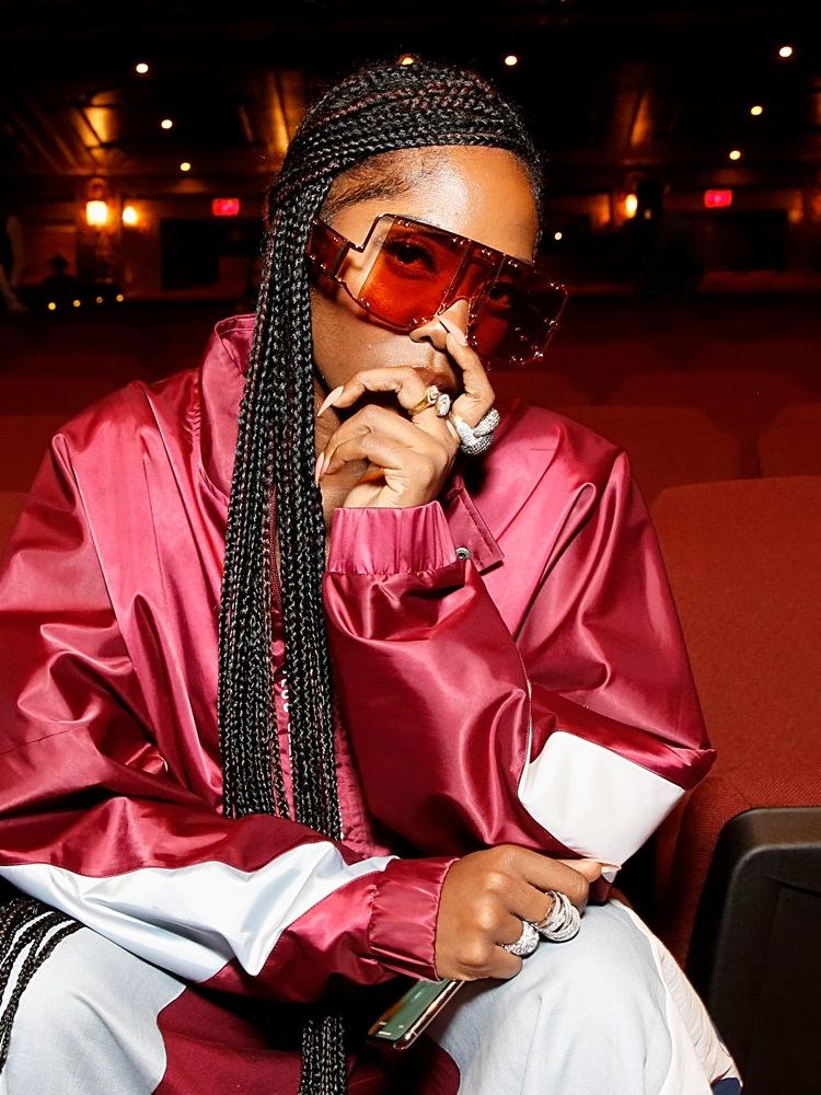 Tiwa Savage attends the Pyer Moss front row during New York Fashion Week: The Shows at Kings Theatre on September 08, 2019 in New York City.