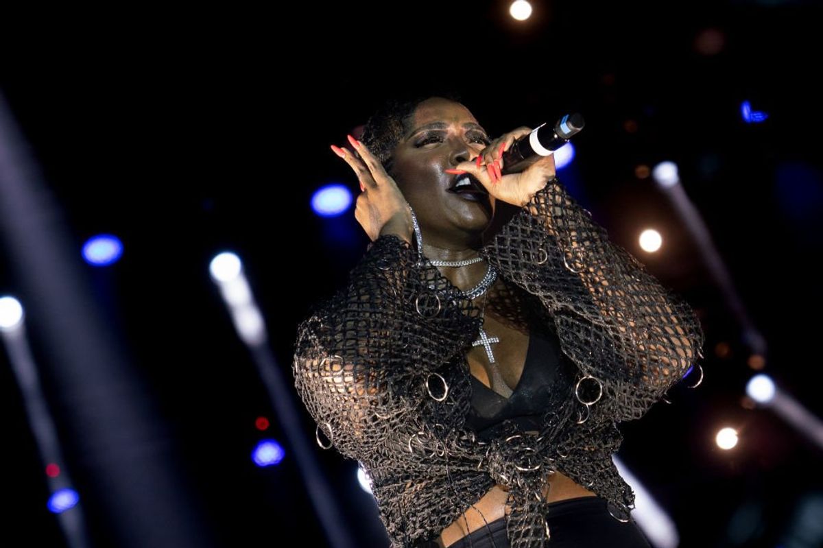 Tiwa Savage performs during the Afro Nation Ghana Music Festival in December 2022.