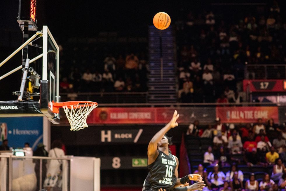 \u200bAn image from the game between Petro de Luanda and Fus Rabat in the 2024 edition of Basketball Africa League.