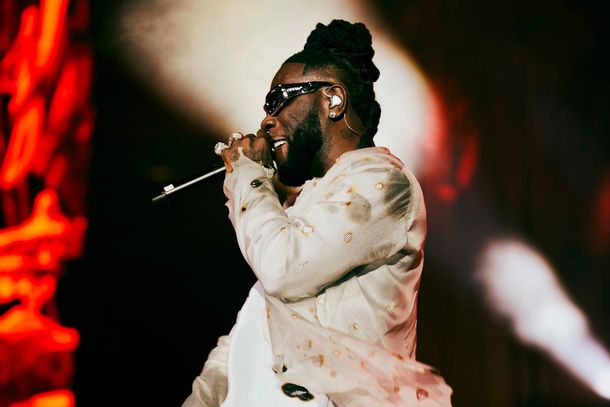 \u200bNigerian singer Burna Boy makes history as the first African artist to headline a sold-out U.S stadium at New York's Citi Field on July 8, 2023.