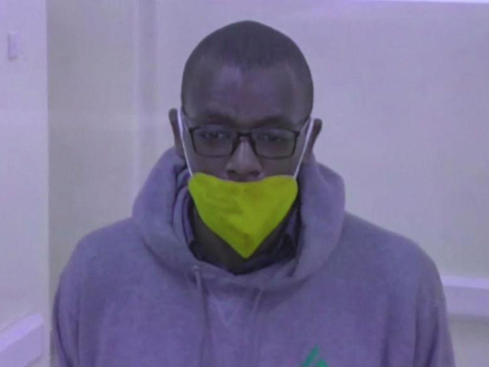 Ugandan author Kakwenza Rukirabashaija during his live video bail hearing - January 2022