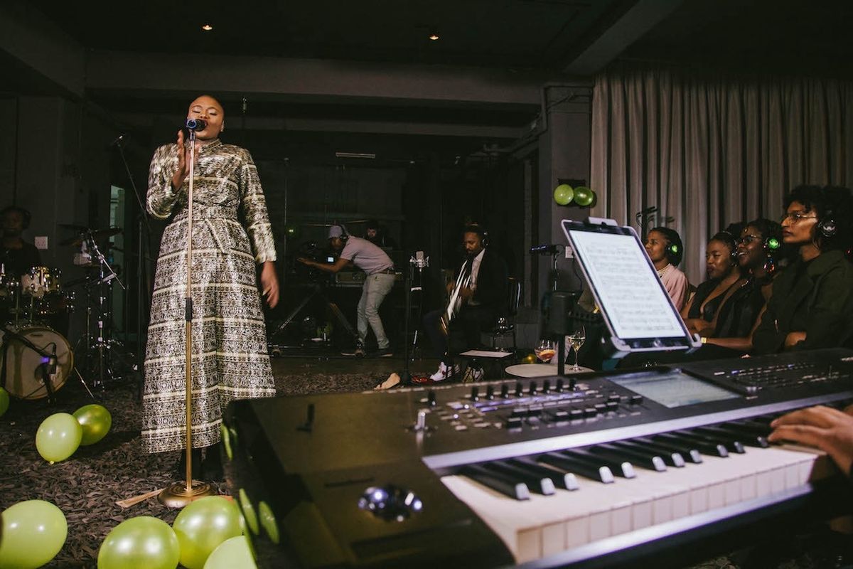 ​Zoë Modiga performs with her band at the Untitled Basement in Braamfontein, Joburg, 