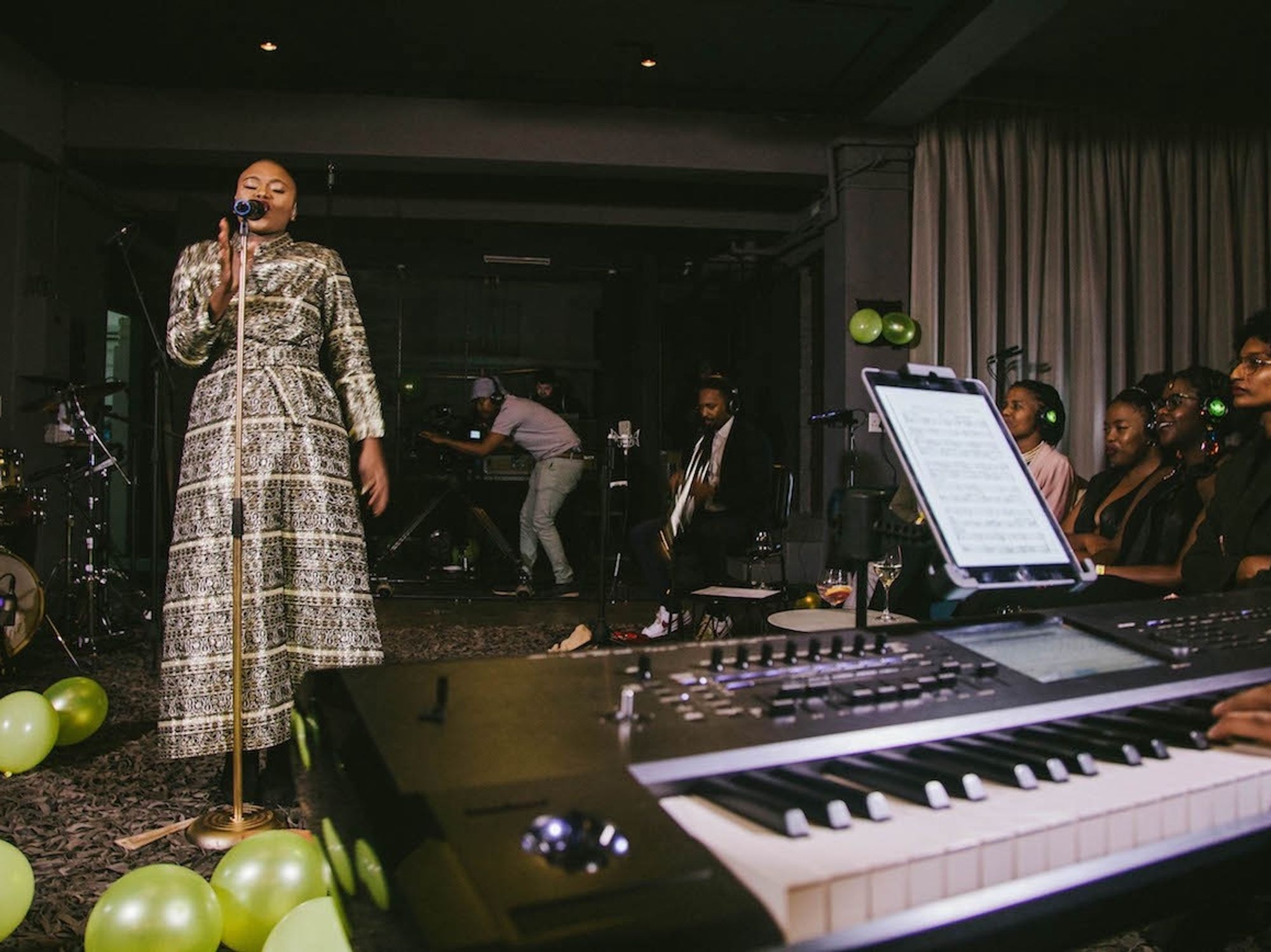 ​Zoë Modiga performs with her band at the Untitled Basement in Braamfontein, Joburg, 